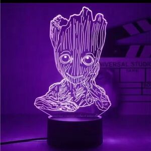 Marvel 3D LED Night Light Anime Style Superhero Lamp Table Light Kids Bedroom